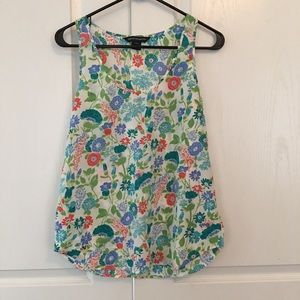 Sleeveless Floral Blouse, French Connection Size 2